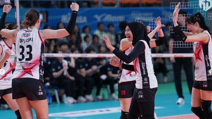 Persaingan Ketat di Liga Voli Korea IBK Perlebar Selisih Megawati dkk Tak Menyerah